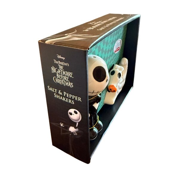 Disney’s The Nightmare Before Christmas Jack & Zero Salt Pepper Shaker Set - NIB - Picture 5 of 8